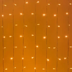 Tenda Connect+ 1 x h 4 m, 400 led bianco caldo, cavo trasparente, prolungabile