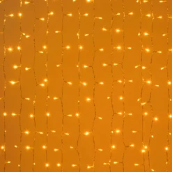 Tenda Extra Densa Connect+ 1,2 x h 1,2 m, 400 led bianco caldo, cavo trasparente, prolungabile
