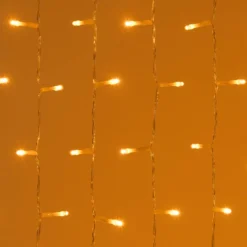 Tenda Extra Densa Connect+ 1,2 x h 2,4 m, 800 led bianco caldo, cavo trasparente, prolungabile