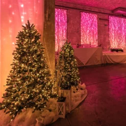Tenda Twinkly Plus RGB e Bianco caldo, 1 x h 2 metri, 250 Pixel Led, cavo nero