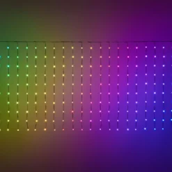 Tenda 3 x h 1 m, Gocce di luce multicolor RGB alta luminosità