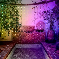 Tenda 3 x h 1 m, Gocce di luce multicolor RGB alta luminosità