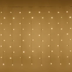 Tenda 3,2 x h 1 m, 200 led bianco caldo