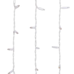 Tenda 4 x h 1 m, 320 maxiled bianco caldo, cavo bianco, prolungabile, IP67