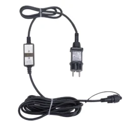 Trasformatore con Controller Connect+ fino a 800 led, 12 watt, giochi di luce e luce fissa, cavo nero