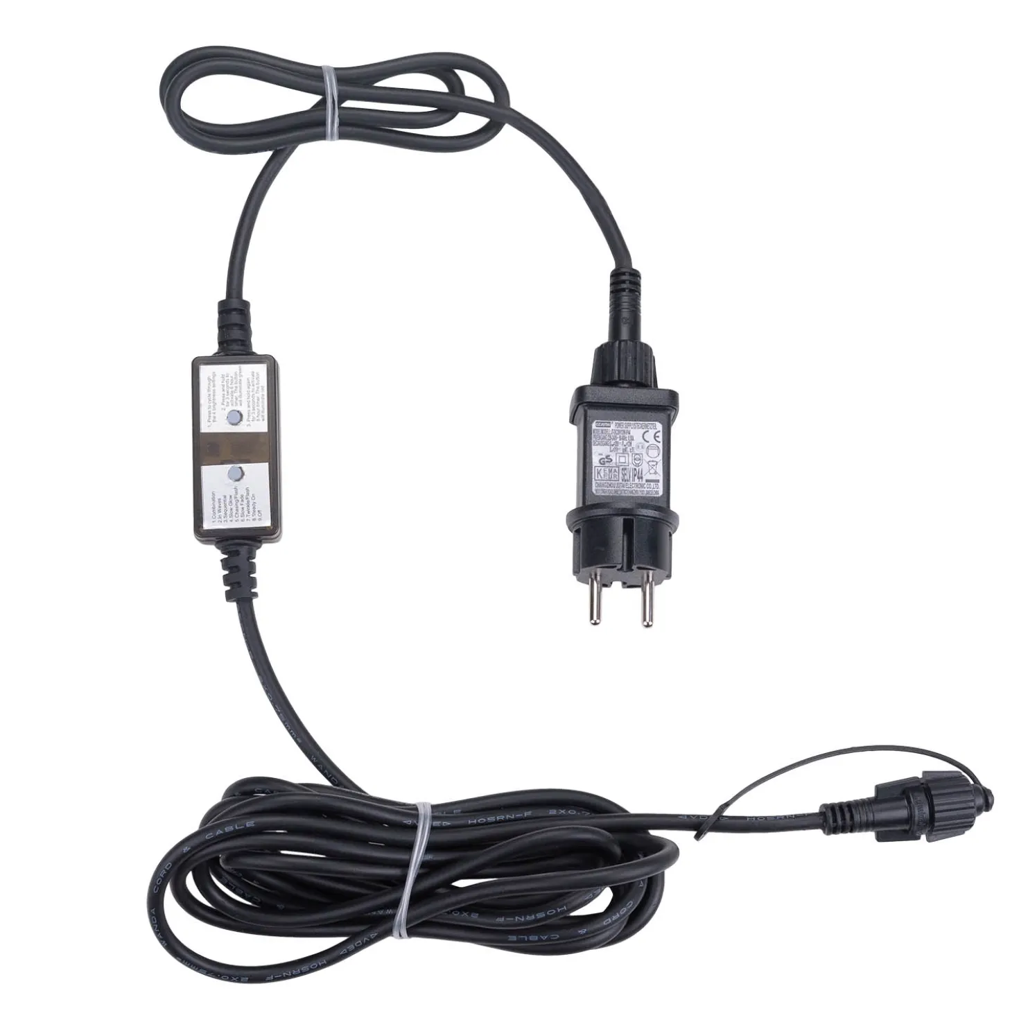 Trasformatore con Controller Connect+ fino a 800 led, 12 watt, giochi di luce e luce fissa, cavo nero