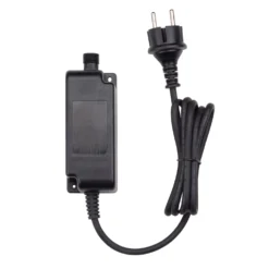 Trasformatore con Controller Connect+ fino a 1600 led, 24 watt, giochi di luce e luce fissa, cavo nero