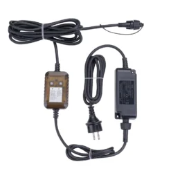Trasformatore con Controller Connect+ fino a 2400 led, 36 watt, giochi di luce e luce fissa, cavo nero