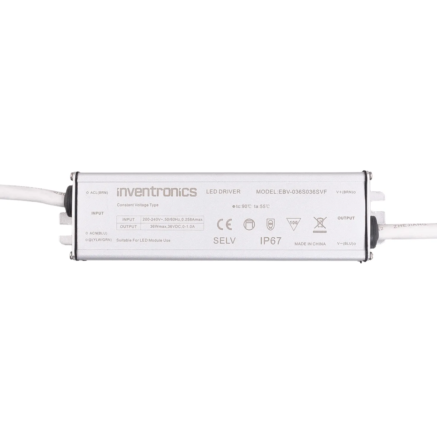 Trasformatore Connect ProLine 36V fino a 62 pannelli, 36 Watt, cavo bianco