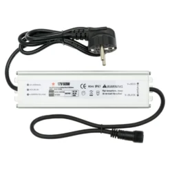 Trasformatore per luci decorative, 12 Volt DC, Max 60 Watt