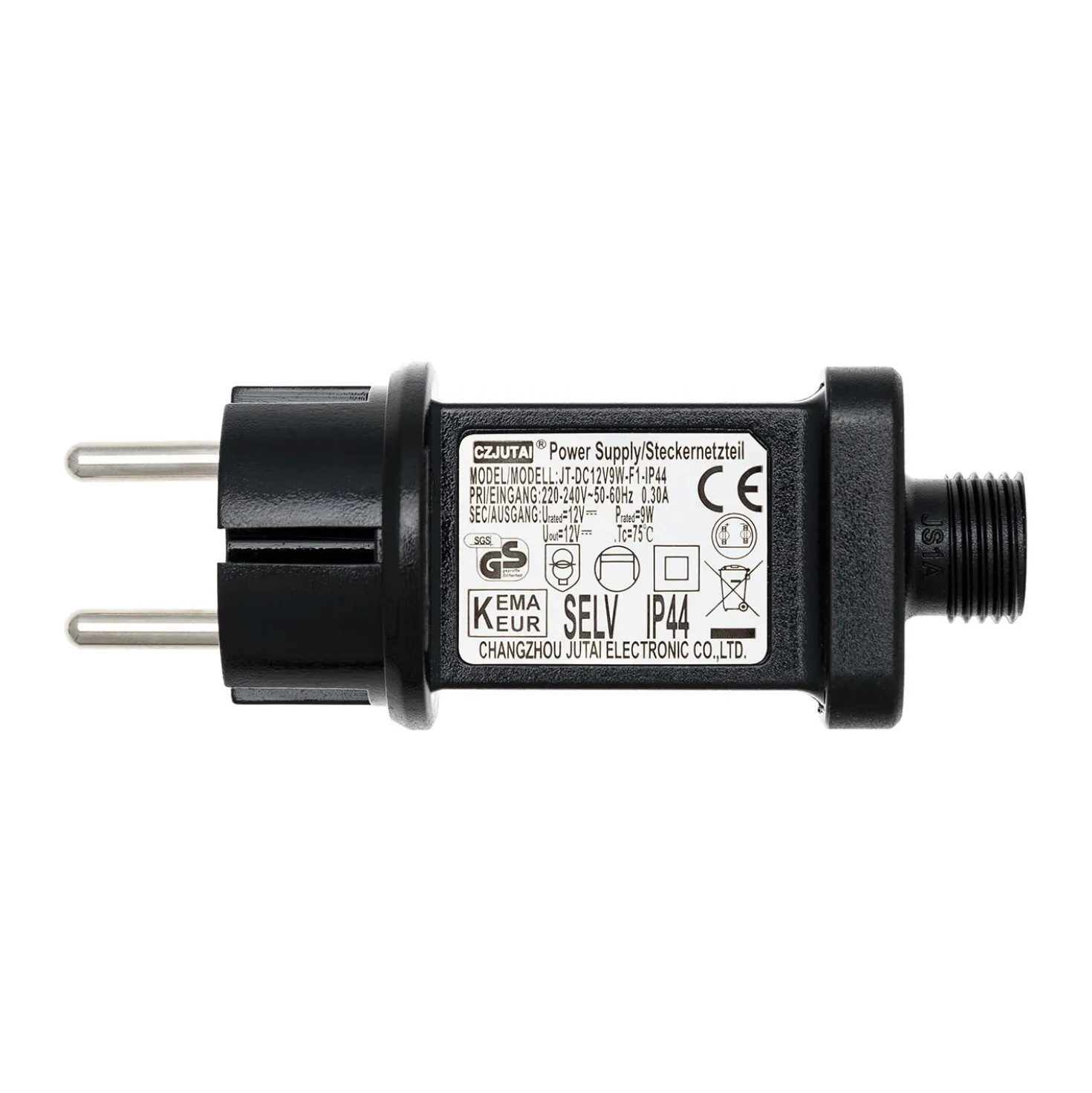 Trasformatore per luci decorative, 12 Volt DC, Max 9 Watt, Timer 8/16