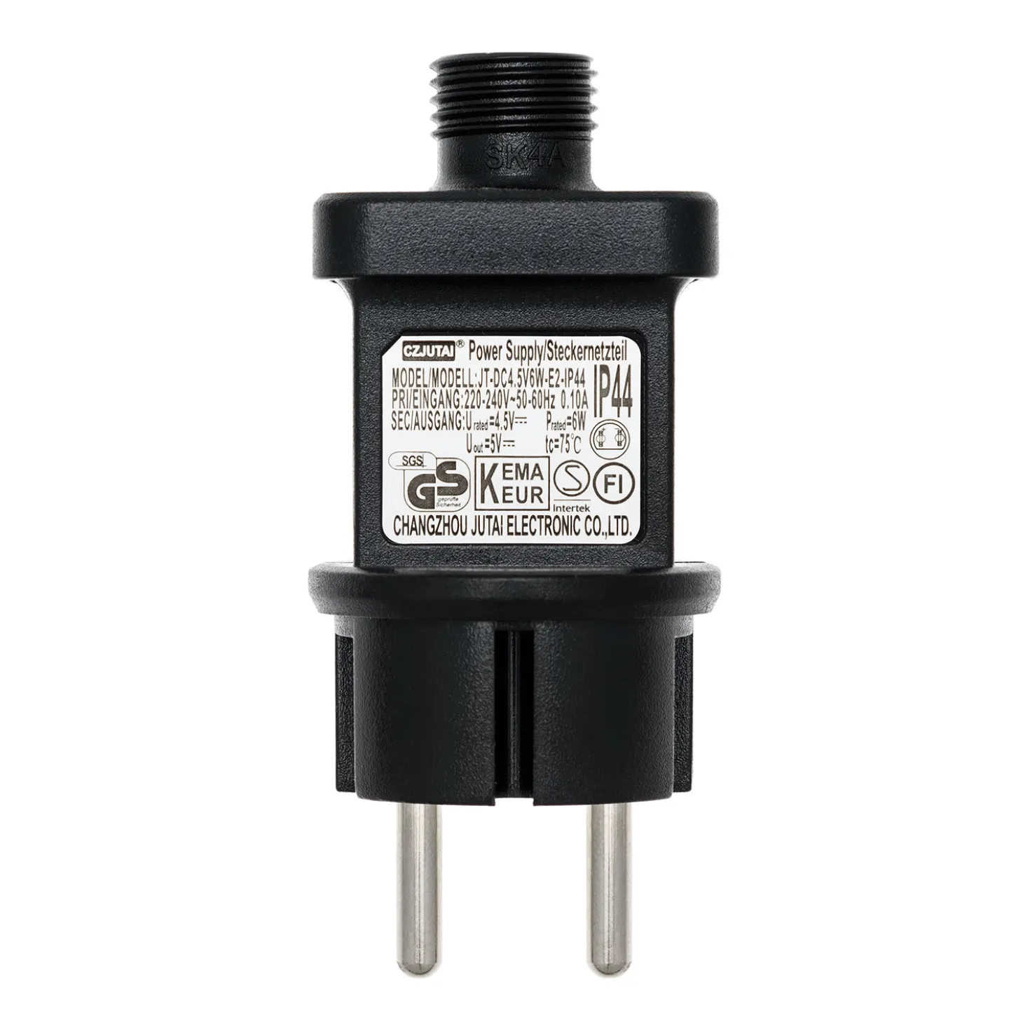 Trasformatore per luci decorative 4,5 Volt DC, Max 12 Watt