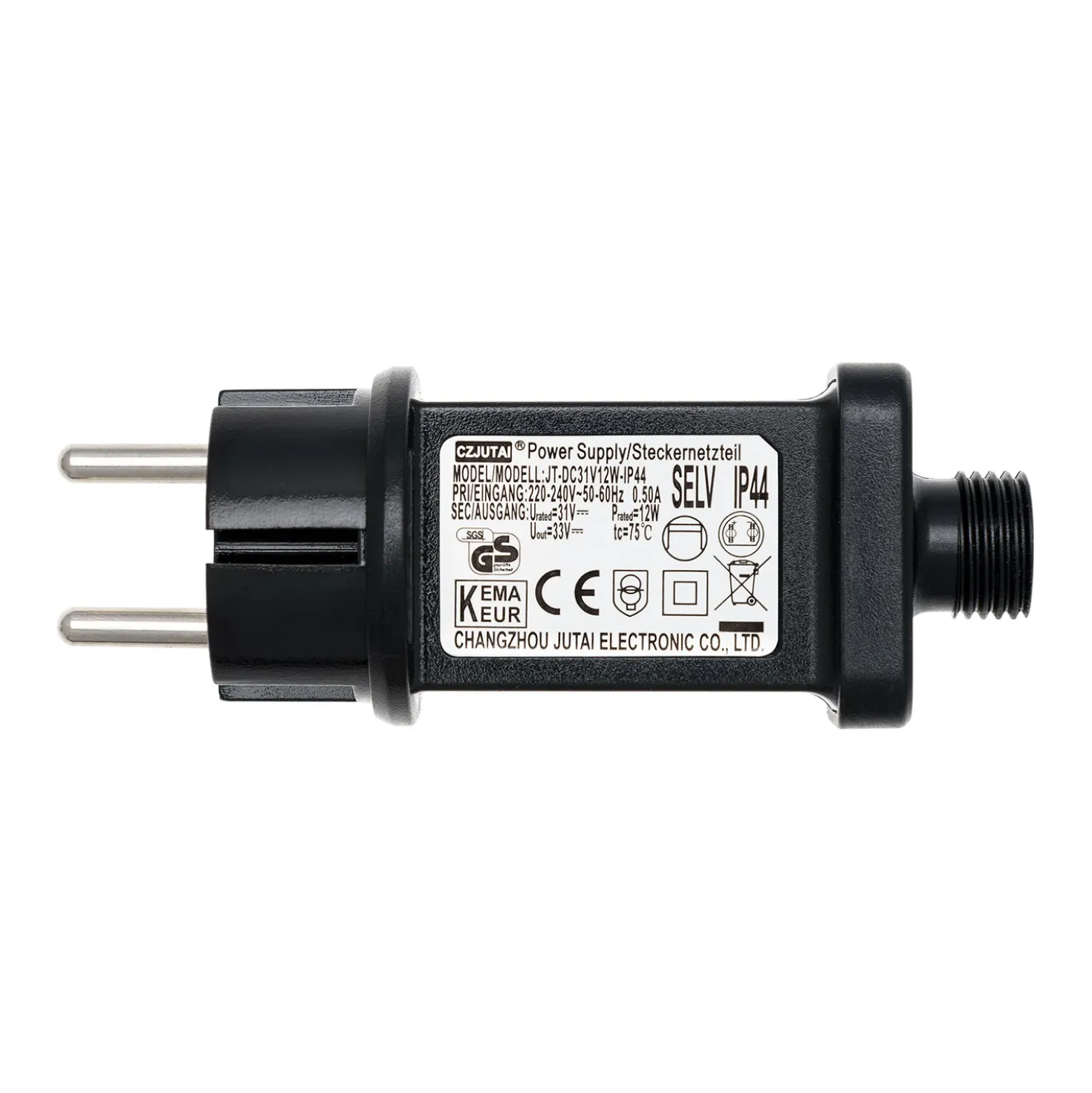 Trasformatore per luci decorative, 31 Volt DC, Max 12 Watt