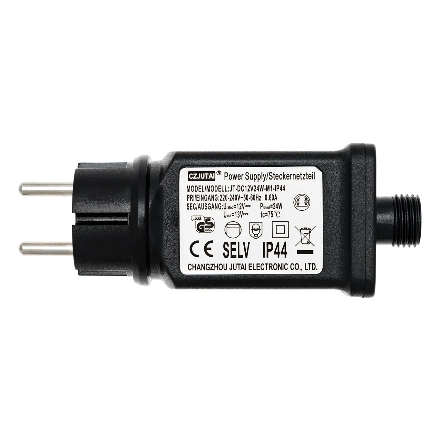 Trasformatore per luci decorative, 12 Volt DC, Max 24 Watt