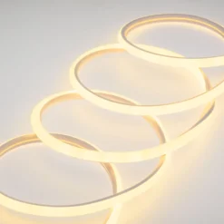 Tubo effetto neon luce frontale 50 m, led bianco caldo