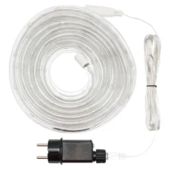 Tubo luminoso 10 m, gocce di luce led bianco caldo