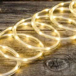 Tubo luminoso 10 m, gocce di luce led bianco caldo
