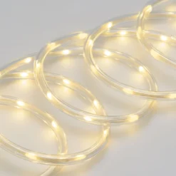 Tubo luminoso 10 m, gocce di luce led bianco caldo