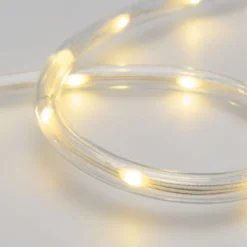 Tubo luminoso 10 m, gocce di luce led bianco caldo
