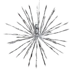 TWIGball argento, h. 40 cm, led bianco caldo