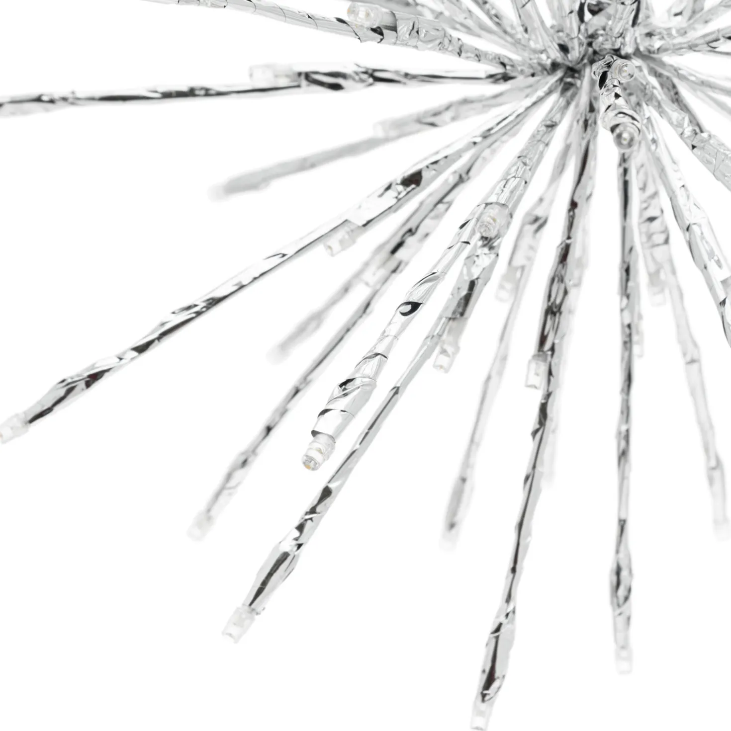 TWIGball argento, h. 30 cm, led bianco freddo
