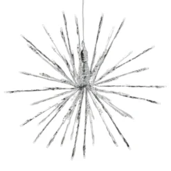 TWIGball argento, h. 30 cm, led bianco freddo