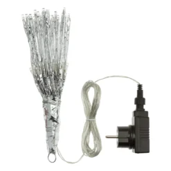 TWIGball argento, h. 30 cm, led bianco freddo
