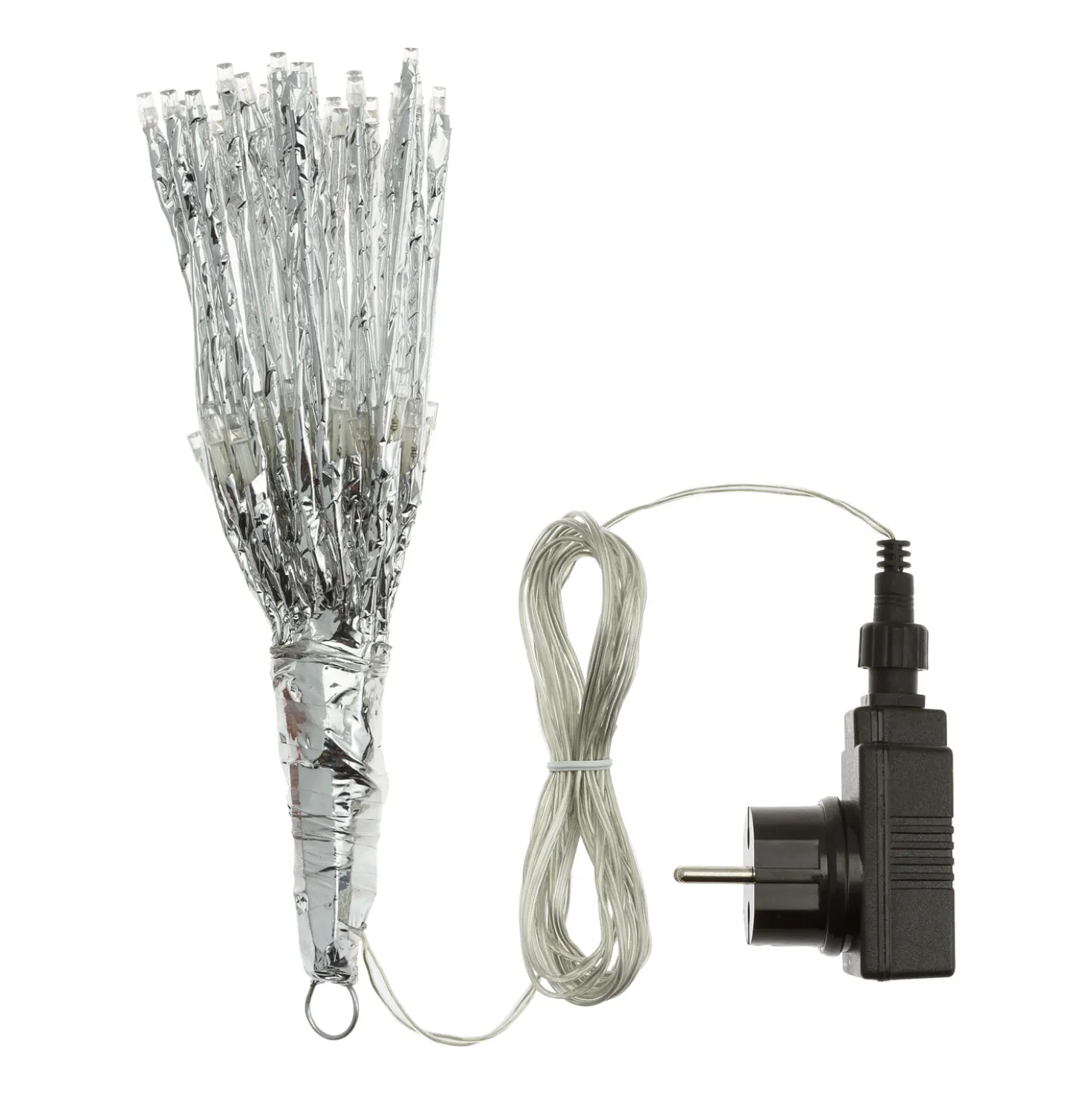 TWIGball argento, h. 30 cm, led bianco freddo