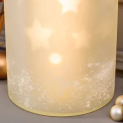 Vaso Cupola Magic con proiezione rotante di stelle, 27 cm, led bianco caldo