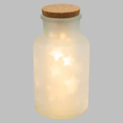 Vaso Cupola Magic con proiezione rotante di stelle, 27 cm, led bianco caldo
