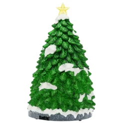 Villaggio di Natale, Albero di Natale con Trenini in movimento, led multicolor