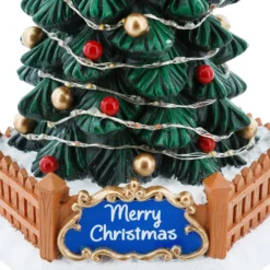 Villaggio di Natale, Albero Natale Microled, h 30 cm, musiche natalizie