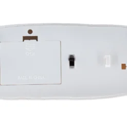 Villaggio di Natale, Babbo Natale su slitta e renne volanti, h 16 cm, led bianco caldo