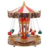 Villaggio di Natale, Giostra Luna Park, h 27 cm, musiche natalizie