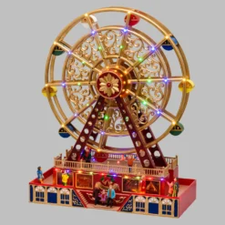 Villaggio Ruota Panoramica rotante, h 48 cm, una melodia nataliza